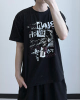 ブラグルプリントオーバーフィットショートスリーブTシャツ