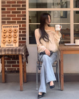 Rolbin bootcut denim pants