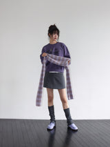 クラシックパッデドミニスカート (GREY)
