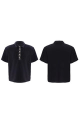 シークインセーフティピンポロTシャツ