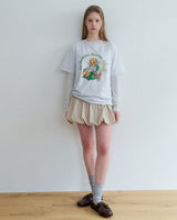 スリーピングモアベアTシャツ 2color