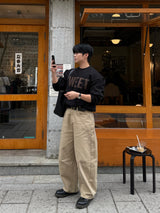 Drop curved dart pants