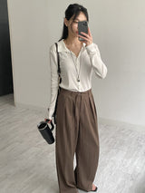 PB Open Collar Cardigan T-shirt