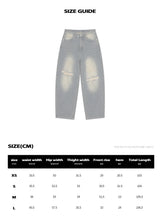 BTB : RAW EDGE BALLON JEANS [VINTAGE BLUE]