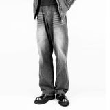 DAVID STONE WIDE FIT LEATHER DERBY SHOES zipper edition (vibram)