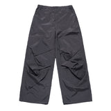25SS ナイロンパラシュートパンツ チャコール