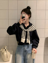 [BELLIDE MADE] Almonds, color cropped sweat