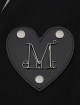 RIEN HEART PATCH LAYERED CARDIGAN