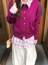 woorong round cardigan