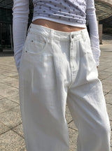 Dutti Two Pin Tuck Wide Pants