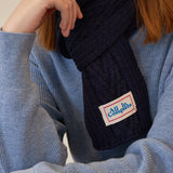 アローニットミニマフラー (Navy)