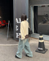 Secret washing denim pants