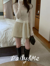 mini skirt pants(2color)