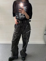 (UNISEX) ダブルラインレザーベルト