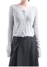 ESSENTIAL CROP CARDIGAN