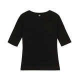 [ULKIN] Double Chain Tight T-shirt_Black
