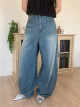 STUD BALLOON WIDE JEANS
