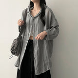 Mini Small Check Loose Fit Hooded Shirt