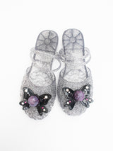 RIBBON JEWEL CANDY JELLY SHOES SET