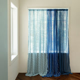 Retro Patterned Chiffon Door Curtain - L size