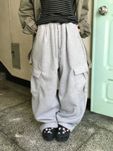 Pocky Button Cargo Sweatpants (3c)