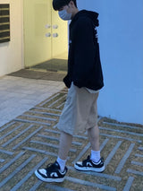 ワイドバンディングコットンハーフパンツ 2C