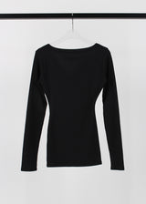 RIB BUTTON LONG TEE