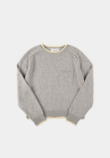 ダスティウールニットプルオーバー Dusty Grey