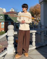 Golden Mink String Banding Pants (Cream)