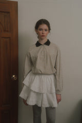 Weekly collar t-shirt_beige