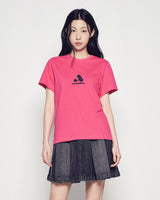 25SS WOMAN A シンボル半袖Tシャツ ホットピンク