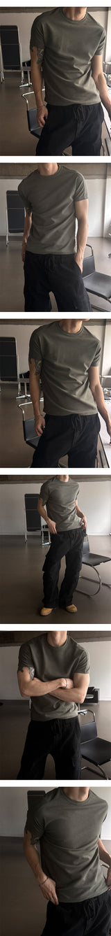 [S/S] Shoulder point muscle half t-shirts(6color)