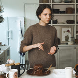 ALPACA SHAGGY KNIT MOCHA