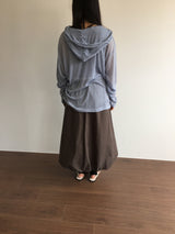 シルクフーディー + ナシ (4color)