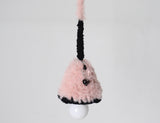 pink black fur light
