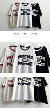 Tello color overfit short sleeve tee