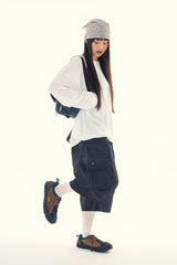 Fog bio washed cargo bermuda pants