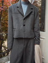 Comel wool crop blazer
