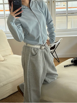 Warm fleece zip up(4color)