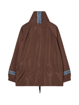 LACE UP ANORAK JACKET (BROWN)