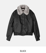 Kati Real Raccoon Fur Leather Jacket