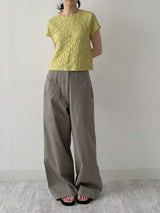 Embossed Wrinkle Short Sleeve T-shirt