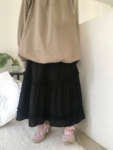 Frill tiered skirt