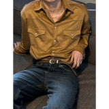 [S/F] Suede western pocket shirts(2color)