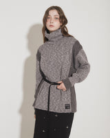 PANEL TURTLENECK PULLOVER [GRAY]