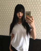 ナドゥン ヘンリーネック Vネック ショートスリーブ Tシャツ