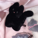Kitty Fork Doll Keyring (black)
