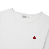 KIRSH プレーンスリムフィットTシャツ【ホワイト】