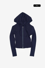 Ophelia slim hooded zip-up