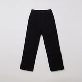 WOMAN クラシックブラッシュドコットンパンツ BLACK